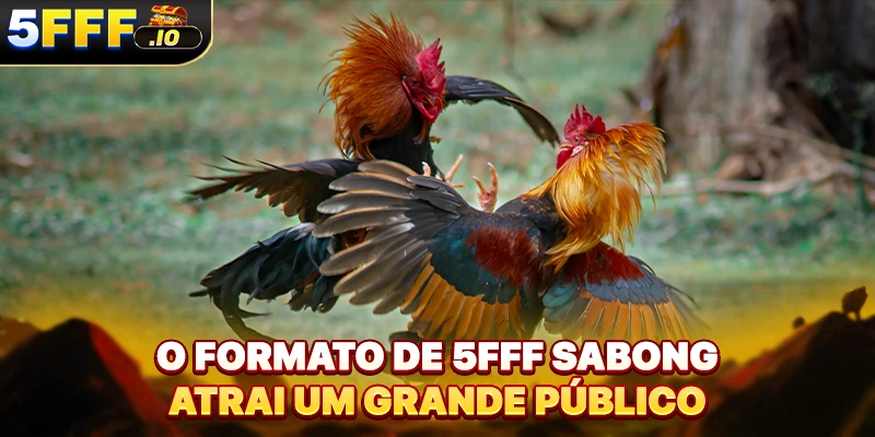 O formato de 5FFF sabong atrai um grande público